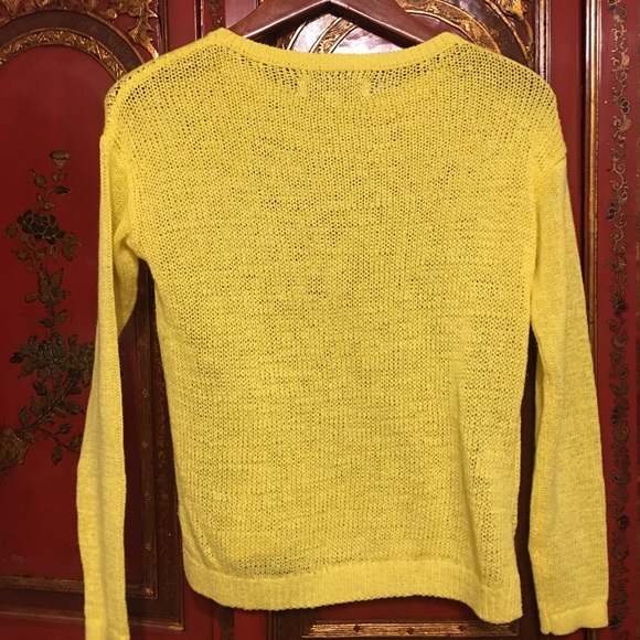 LOFT Yellow Knit Sweater size XXSP - Picture 2 of 4